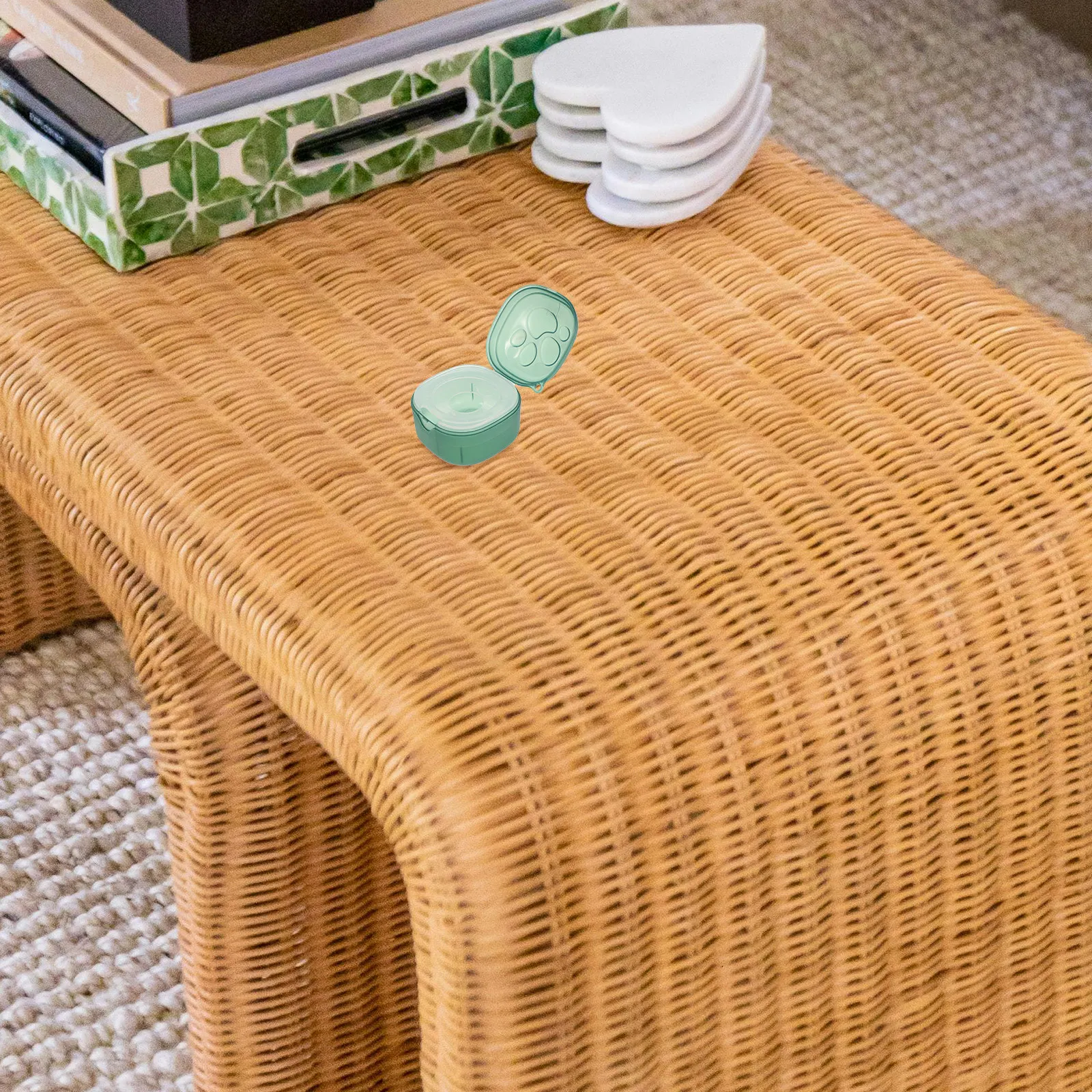 Caja de almacenamiento para chupete, estuche transparente para chupete de bebé con dibujos animados, organizador compacto a prueba de fugas para bolsa de pañales, artículos esenciales para recién nacidos