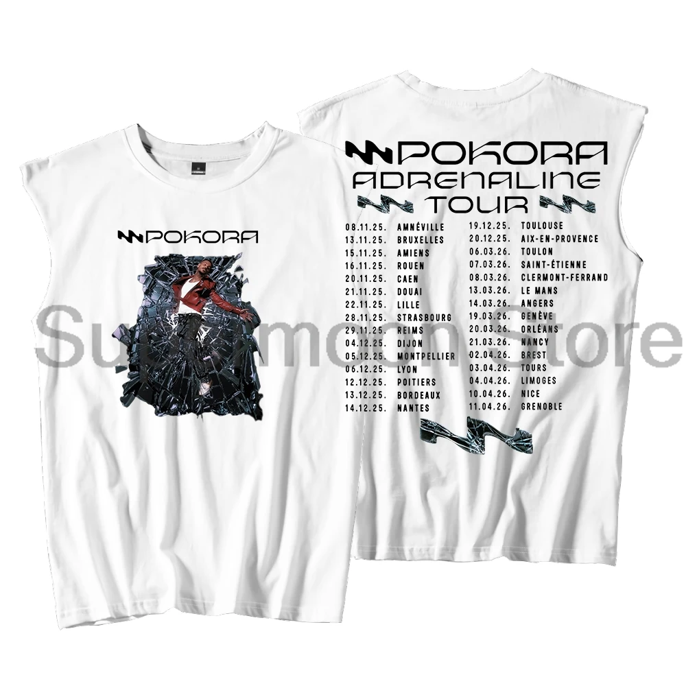 Matt Pokora Merch M Pokora Adrenaline Tour 2025 Tank Tops Unisex Sleeveless Vest Women Men Outdoor Streetwear Tops