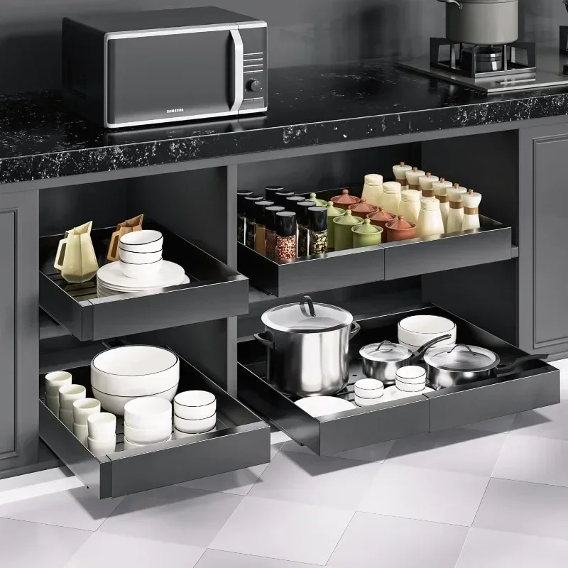 Pull Out Cabinet Organizer, Expandable Drawer Organizer