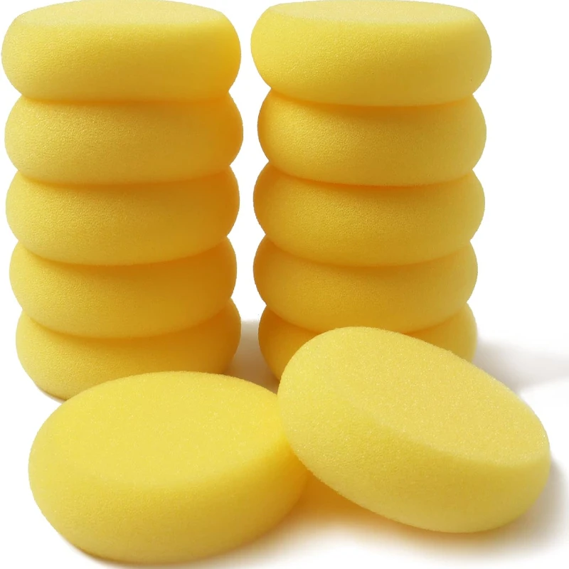 12Pcs Painting Pottery Clay Sponge, Circular Synthetic Artist Sponges, Watercolor Sponge for Painting, Handicrafts, Ceramics view 6