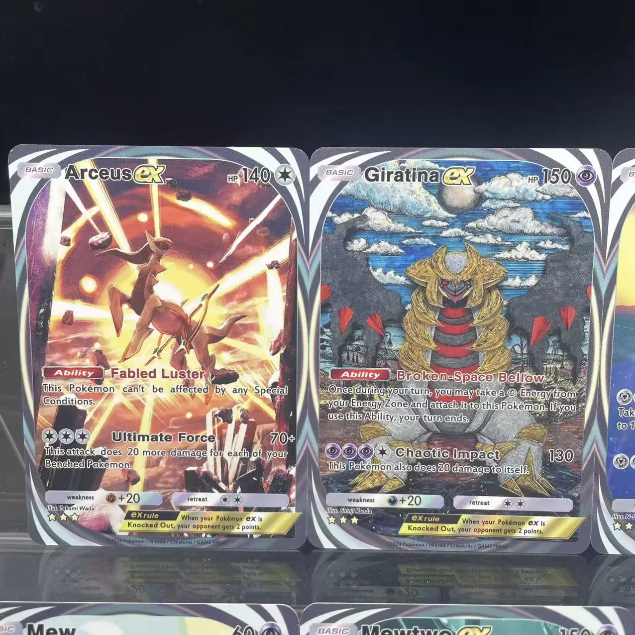 8 шт./компл. DIY самодельные аниме английская версия PTCG TCG игровая коллекционная карта Arceus Pikachu Mew Mewtwo Celebi коллекционная карта подарок