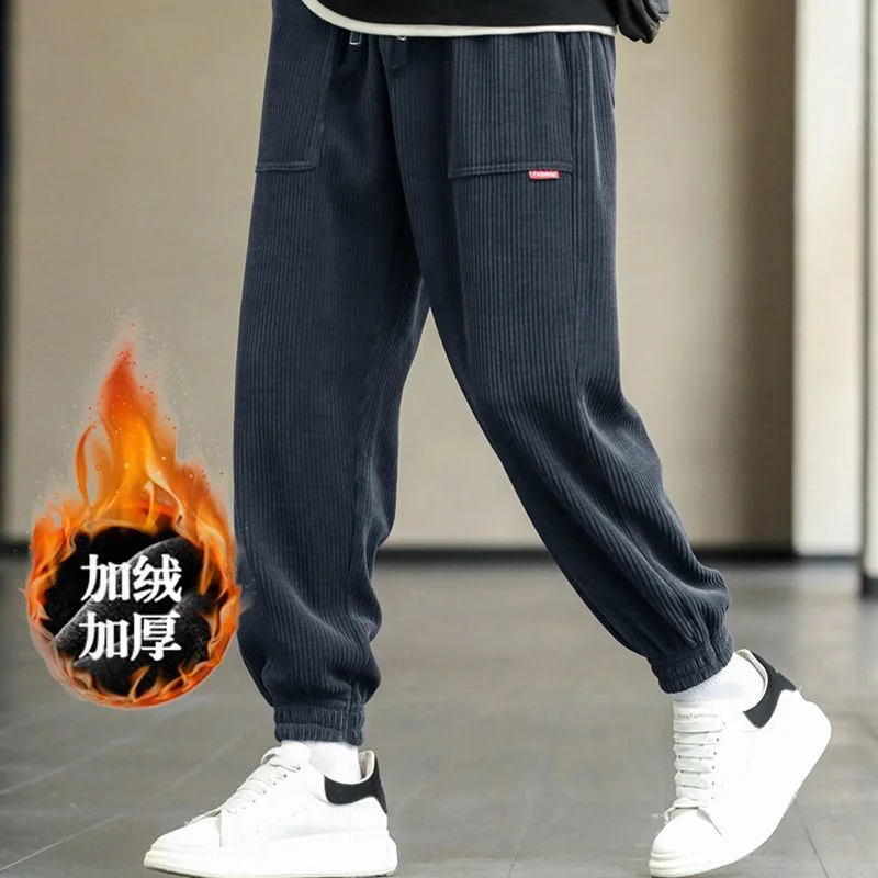 

Брюки с ощущением дизайнерских леггинсов Sports Plus Бархатные утолщенные вельветовые повседневные брюки