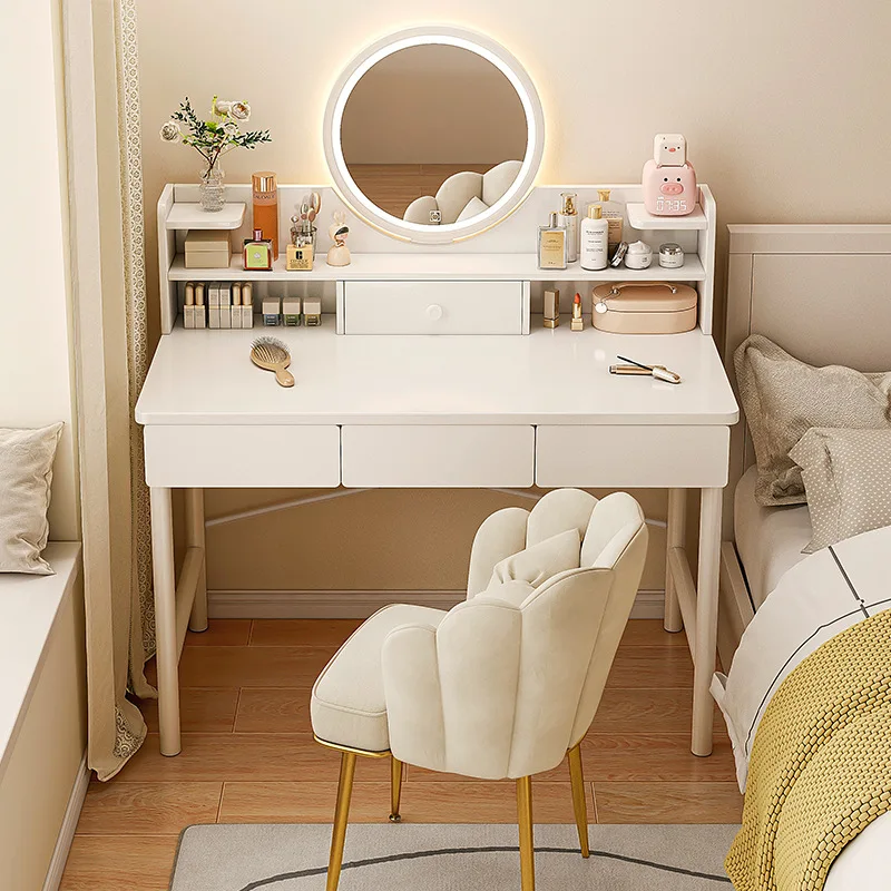 

Туалетный столик для небольшой спальни, комод для хранения косметики, прикроватная тумбочка, комод-тумба.