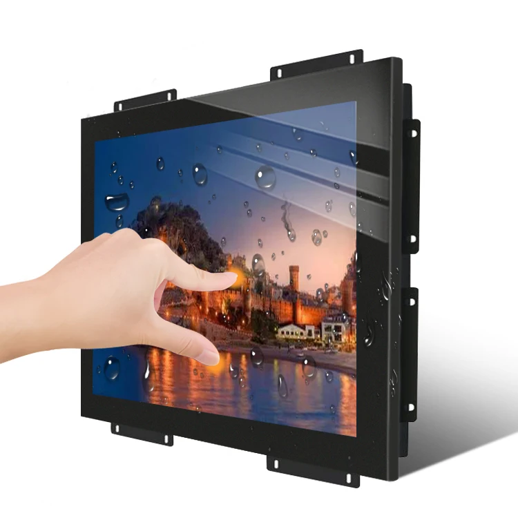 10 15 156 Inch Ip65 Industrial Monitor Panel Mount Waterproof IK10 Explosion Proof Outdoor Highbrightness Rugged Lcd Display