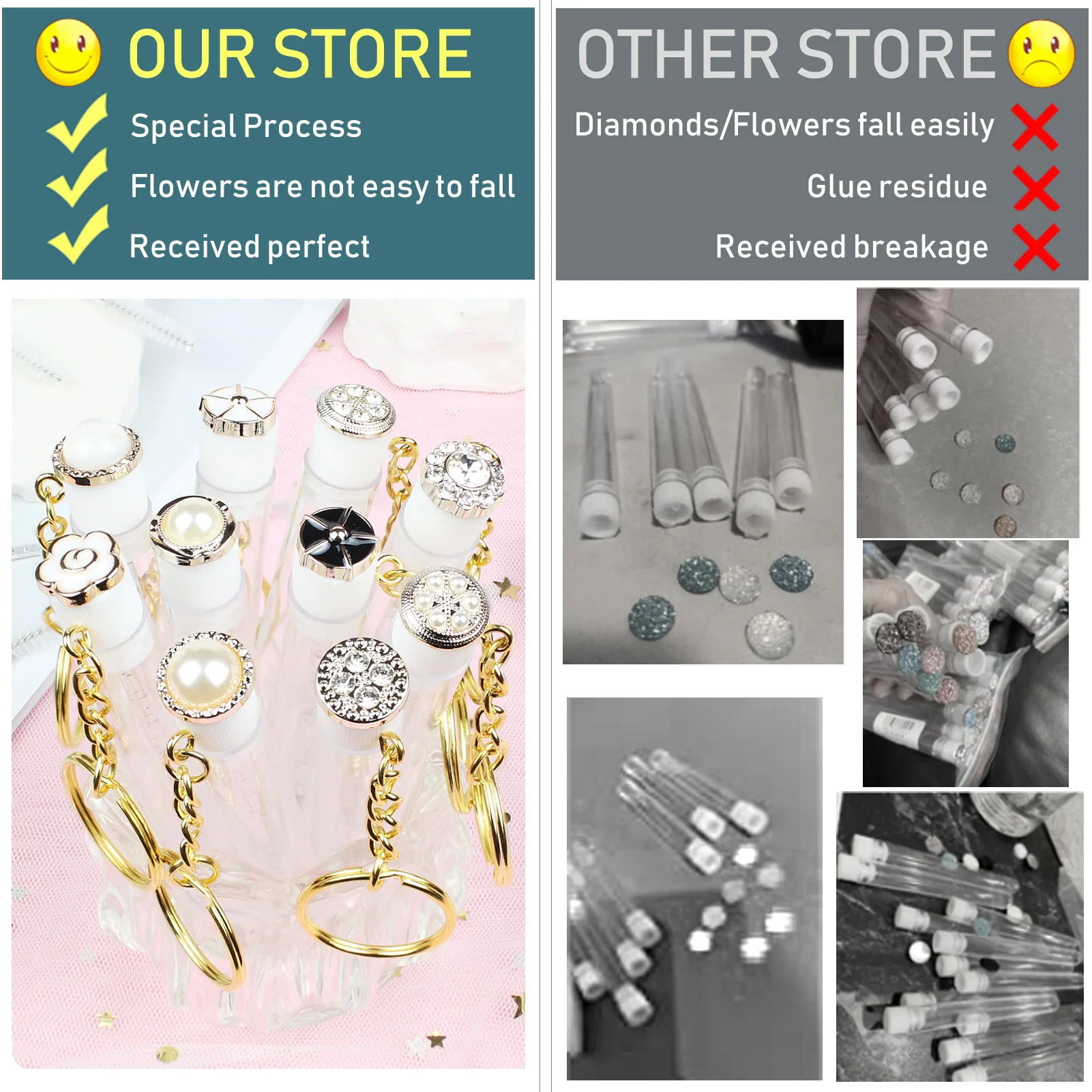 10 قطعة عصي الماسكارا أنبوب قابلة لإعادة الاستخدام لاش Spoolies الكمثرى الماس أنبوب مع المفاتيح رمش فرشاة أنابيب Spoolies لاش تمديد #4