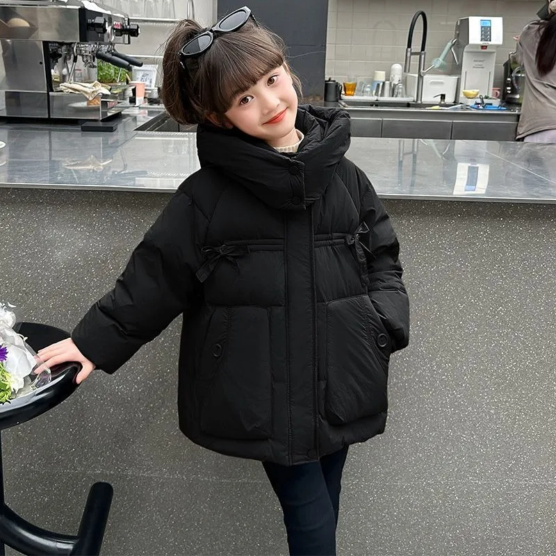 Girls' Winter Down Coat 80% Down 120-170cm