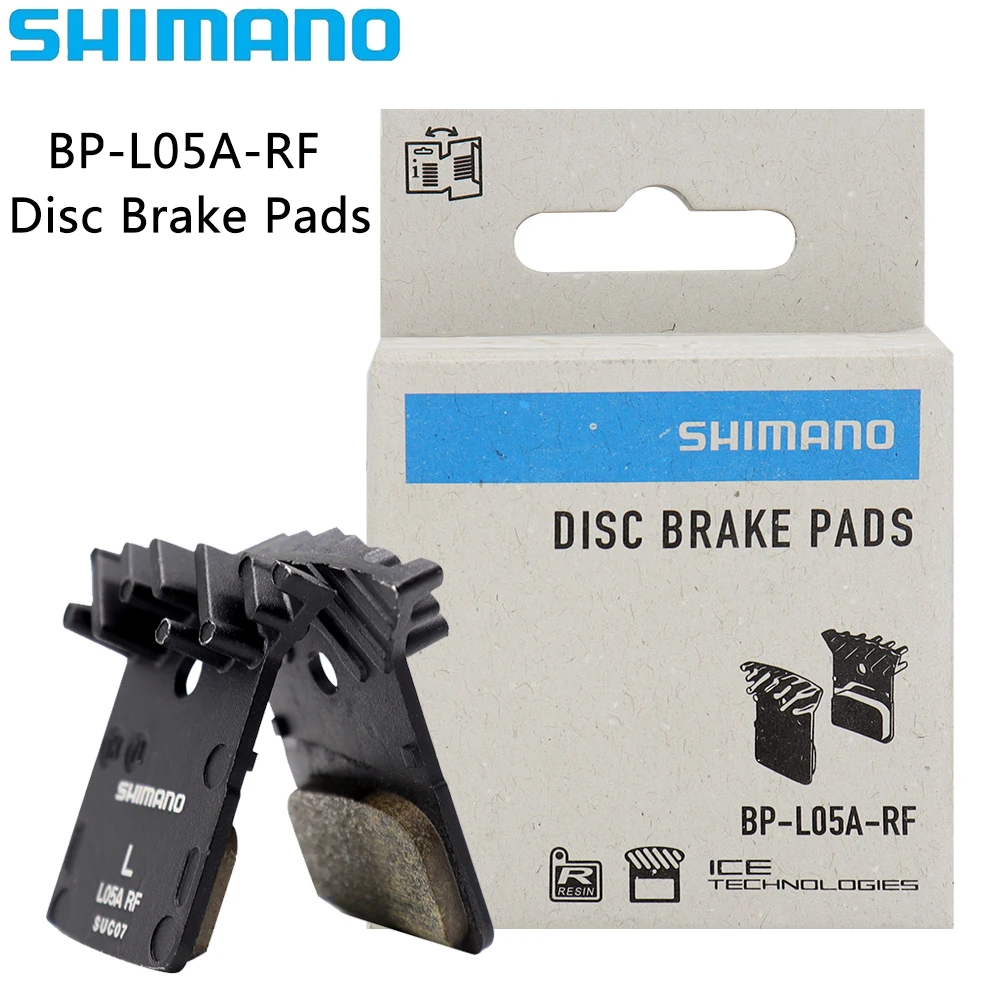 SHIMANO L05A Disc Brake Pads BP-L05A-RF Resin Pads Cooling Fin Ice Tech Mountain Road Bike for M8110 M7110 R9170 R8070 R7070