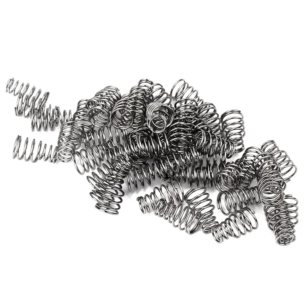 50 unidades de muelles metálicos de alta calidad para pastillas de guitarra, diseño de torre más grande para ajuste de Humbucker, muelles redondos de tensión para trémolo