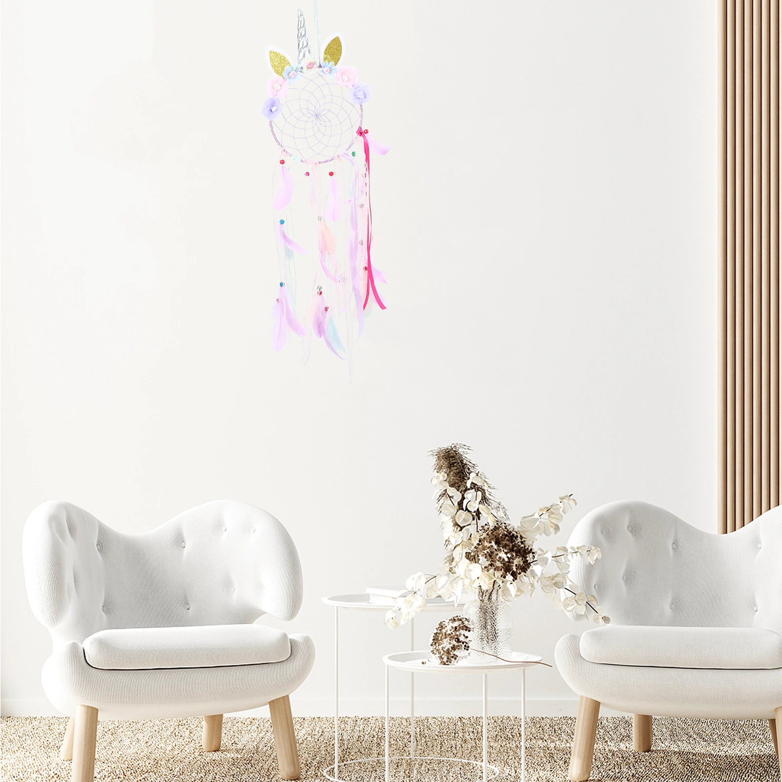 

1Pcs Dream Catcher Luminous Hanging Ornament Room Photo Prop Wall Decor Unique Hanging Decoration