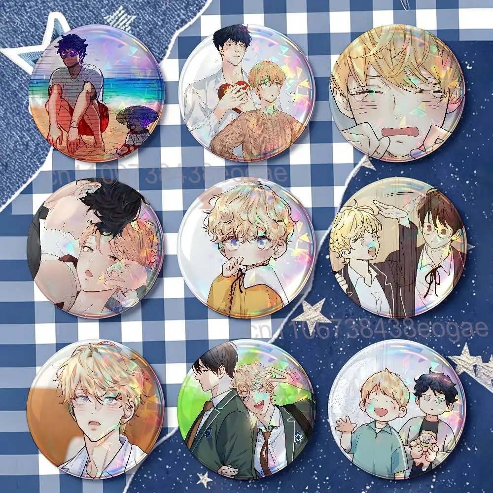 Love is an Illusion Badges Round Nijigen Otaku Culture IP peripheral products 58mm 44mm 32mm 75mm 25mm Mini