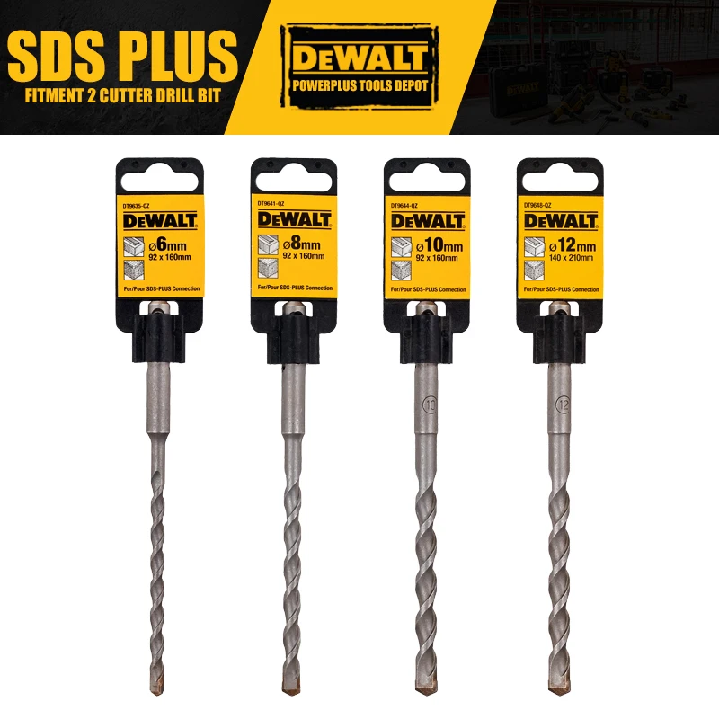 DEWALT DT9635 DT9641 DT9644 DT9648 SDS Plus Fitment 2 Cutter Drill Bit Tool Accessories