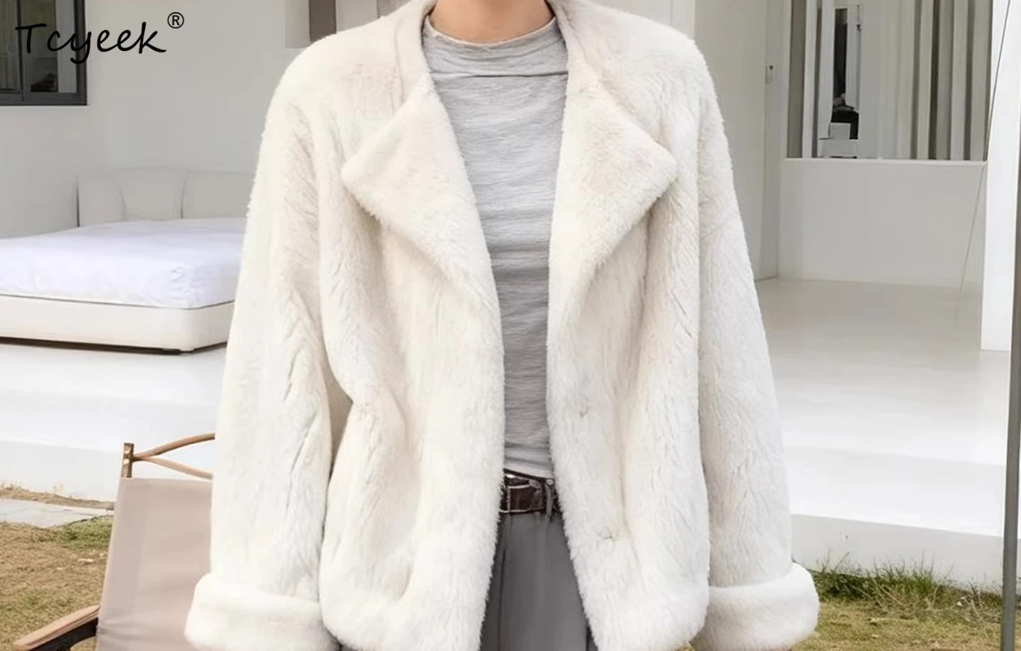 Tcyeek Natuurlijke Nertsen Bontjas Vrouwen Winter Kleding Echt Bont Jas Vrouw Jas Hele Nertsen Nieuw in Jassen Korte Stijl Fourrure Femme