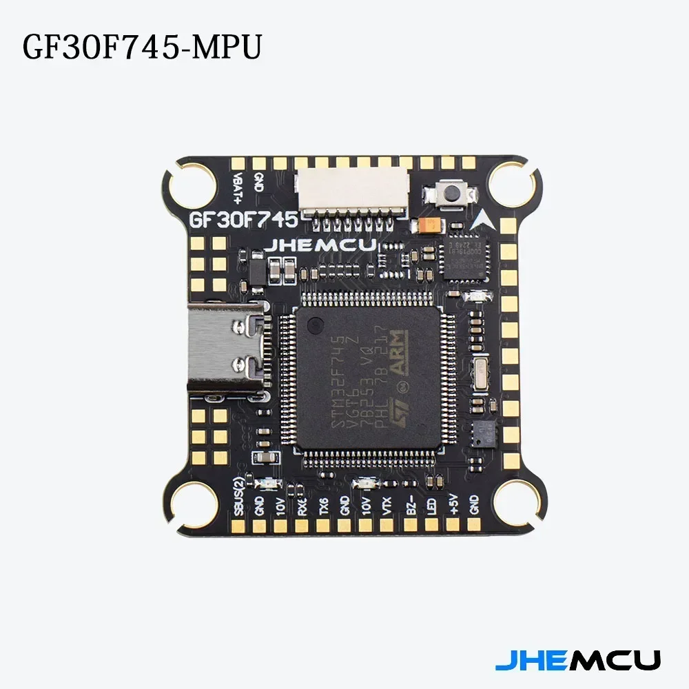 JHEMCU F745 비행 컨트롤러 스택 GF30F745-MPU 비행 컨트롤러, BLHELI_32 45A 60A, 4 인 1 ESC 3-6S 30X30mm RC FPV 드론용