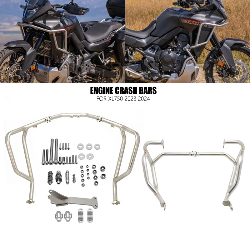 

2024 мотоциклетные верхние и низкие шоссейные защитные дуги, защита бака двигателя, защита бампера для HONDA XL750 XL 750 TRANSALP 750 2023