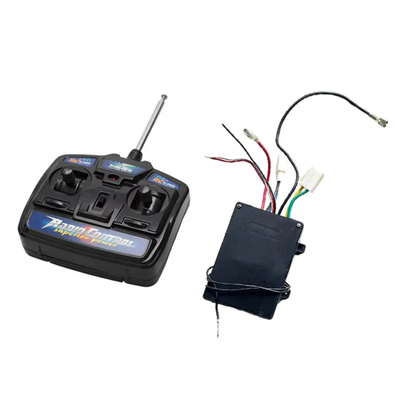 1Set 27MHZ 4CH Remote Controller Kit with 6V 12V Receiver Board for RC Kids Driving Children's Electric Cars Steering Control