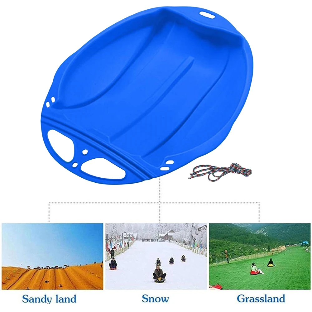

Outdoor Winter Plastic Skiing Boards Portable Downhill Sleds Snowboard Sleigh for Kids and Adults