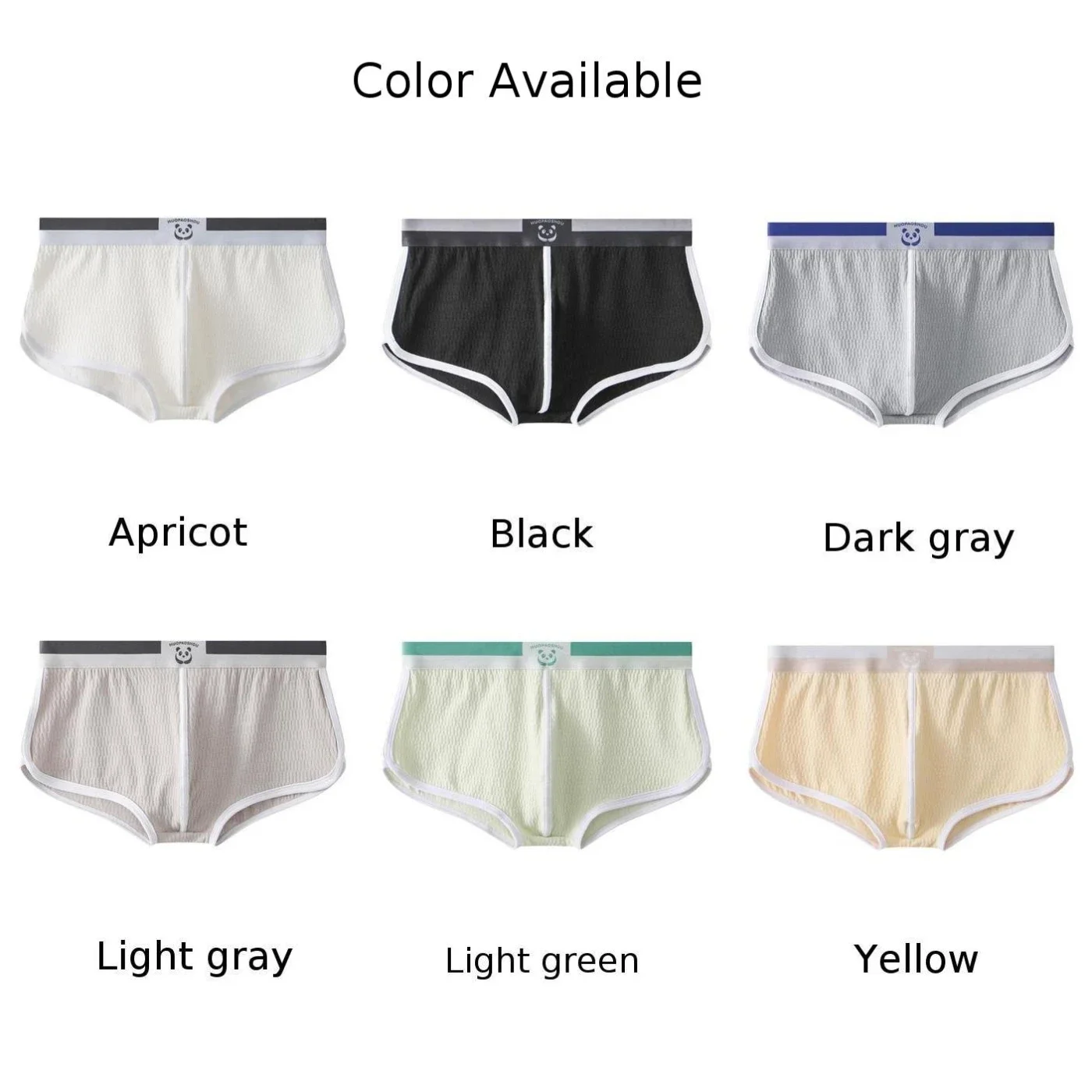 Mens Sexy Mash Panties Middle Waist Loose Briefs Boxer Cotton Breath Underwear Comf Ultra Thin Underpants Lingerie Slip Homme