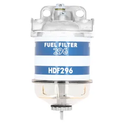 Fuel Filter Assembly 7111‑296 Replacement Fit for Massey Ferguson 133 135 140 145 165 168 175 178 2656615 Fuel Filter Assembly