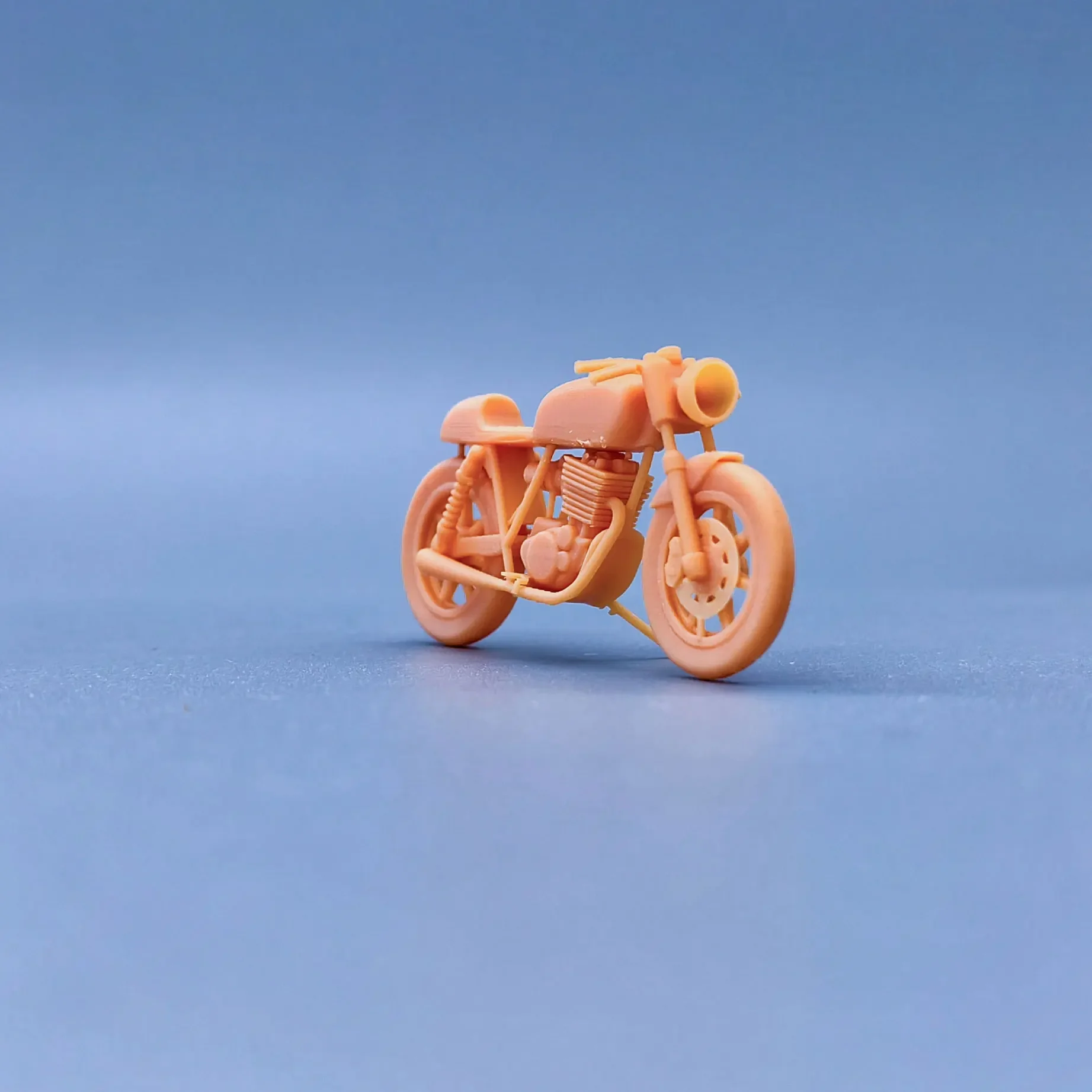 1/64 1/43 Scale Model Resin Said it was a coffee motorcycleUncolored Miniature Diorama Hand-painted S317