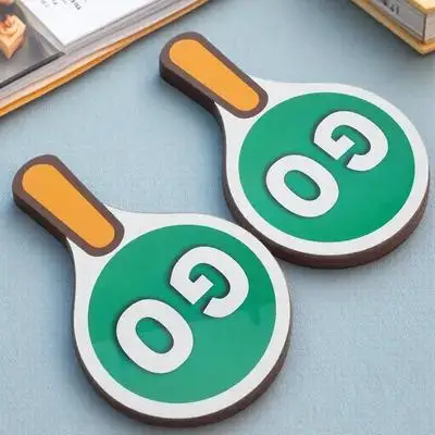 

2Pcs Double-Sided Handheld Traffic Control Paddle Waterproof Durable Safety Sign for Classroom and Home
