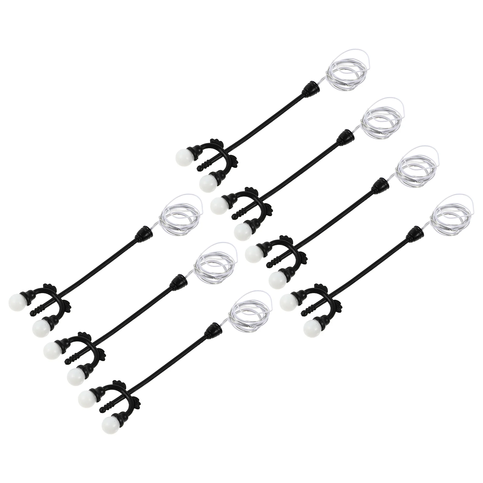 

7 Pcs Simulation Lights Mini Model Miniature Street Decorate Lamp Ornaments Scene Micro House