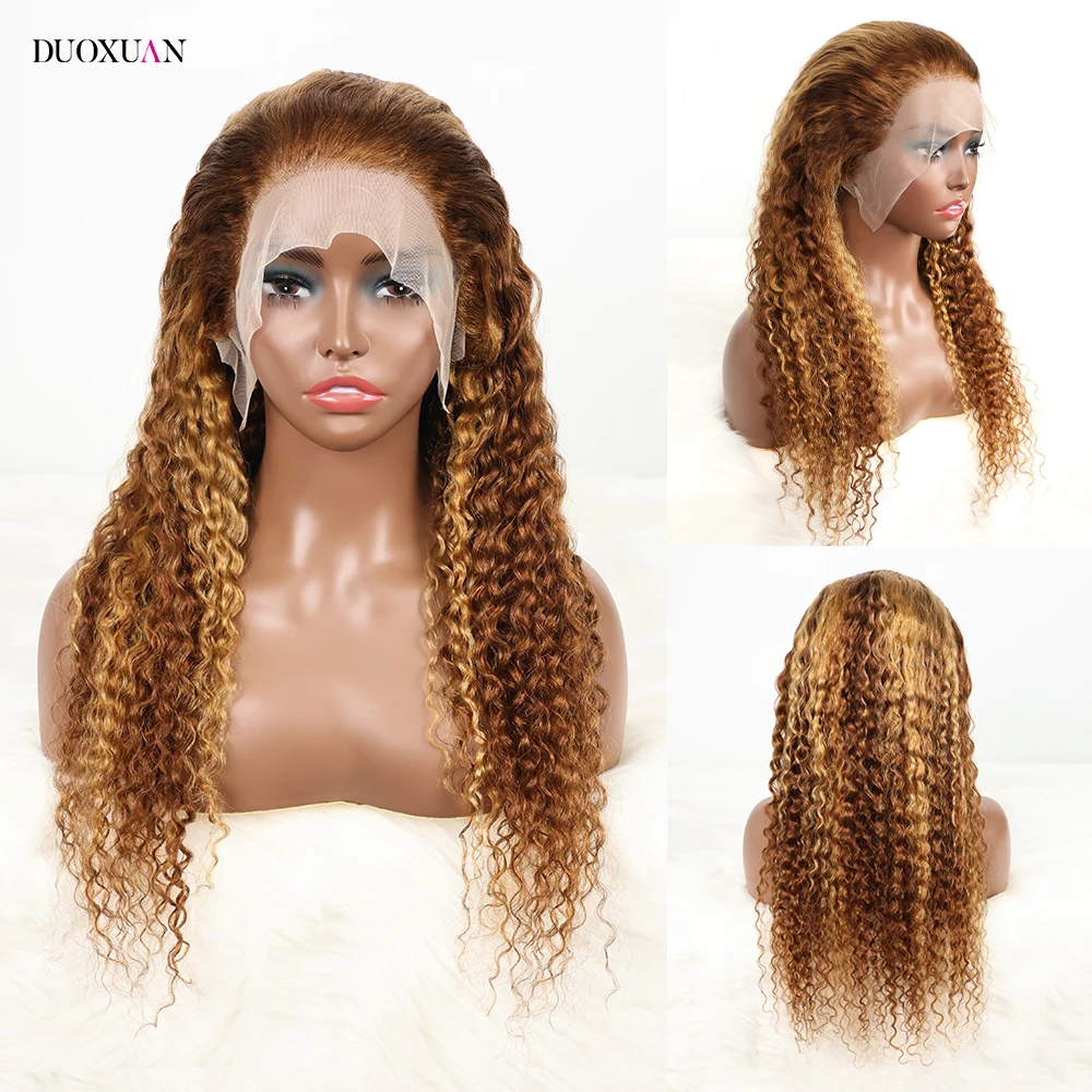 

Wigs Human Hair Curly Long 100% Human Hair Wig Lace Front Human Hair Wig 13x6 Transparent Lace Pre Plucked Wigs 4/27 230 Density