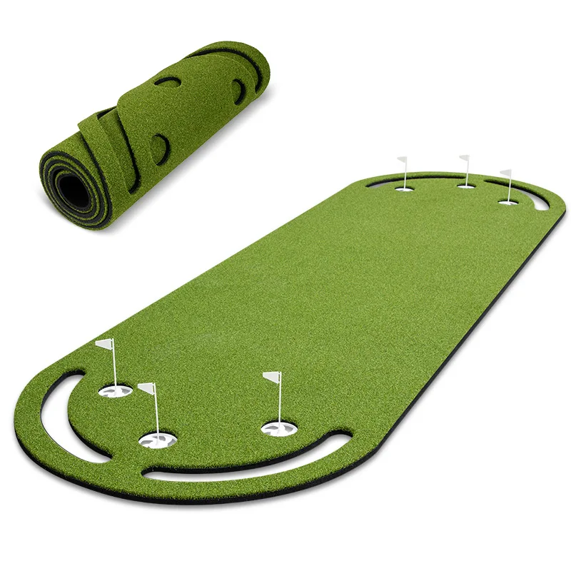 Portable Outdoor And Indoor 110*330cm Artificial Grass Mini Putting Green Practice Golf Carpet Putt Putt Mat