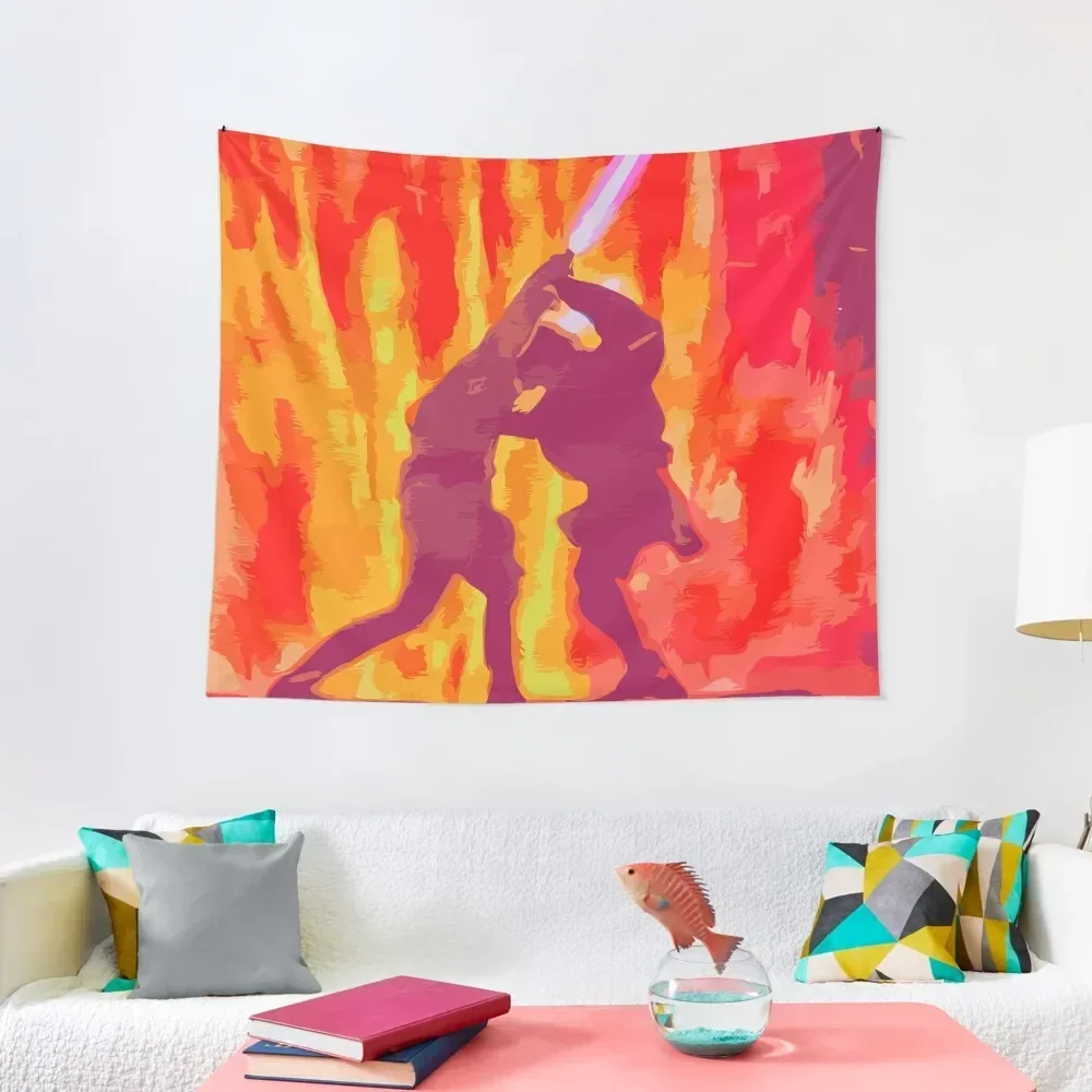 

Anakin and Obi-Wan's Duel Tapestry Custom Wall Decorations Tapestry