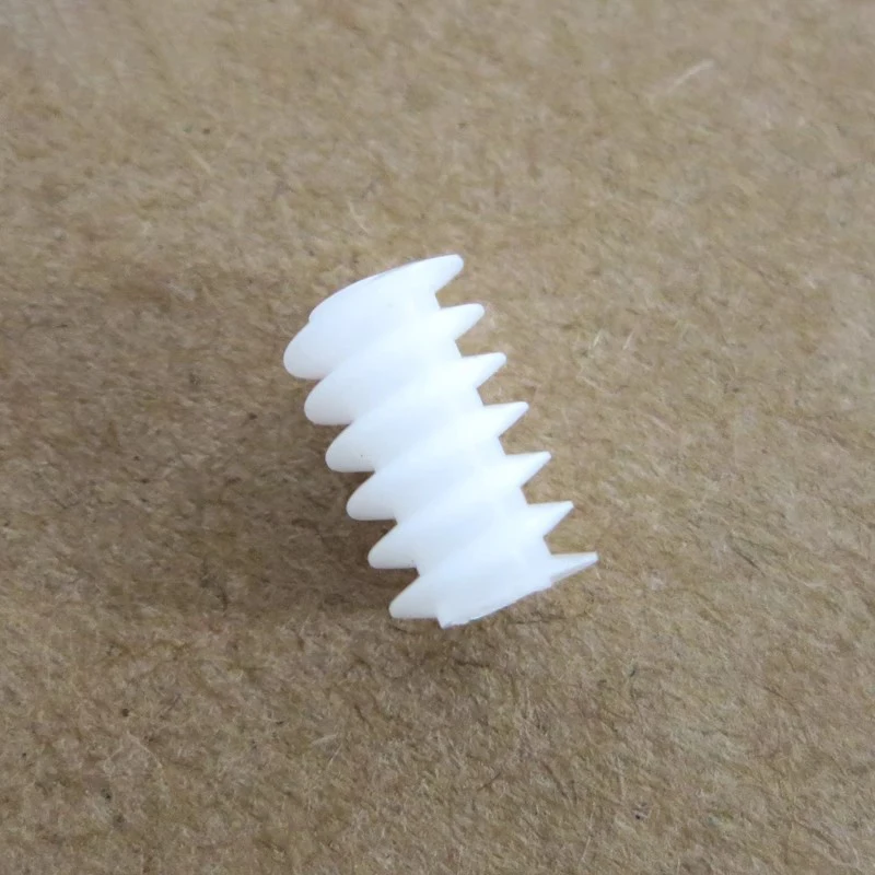 Hot Sale 10pcs/lot White Right Hand Plastic 6*10 (2A) Worm Turbine 0.5 Module Reduction Gears DIY Model Parts