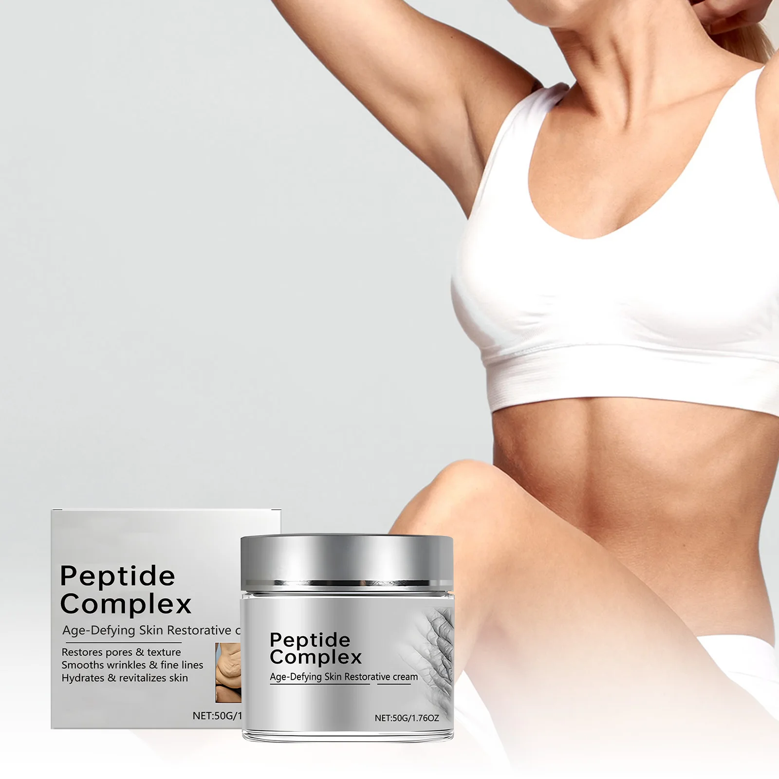 

Peptide Complex Moisturizer Anti Aging Wrinkle Cream Day-Night Tightening Skin Firming Smoothing Fine Lines Hydrating Body Care