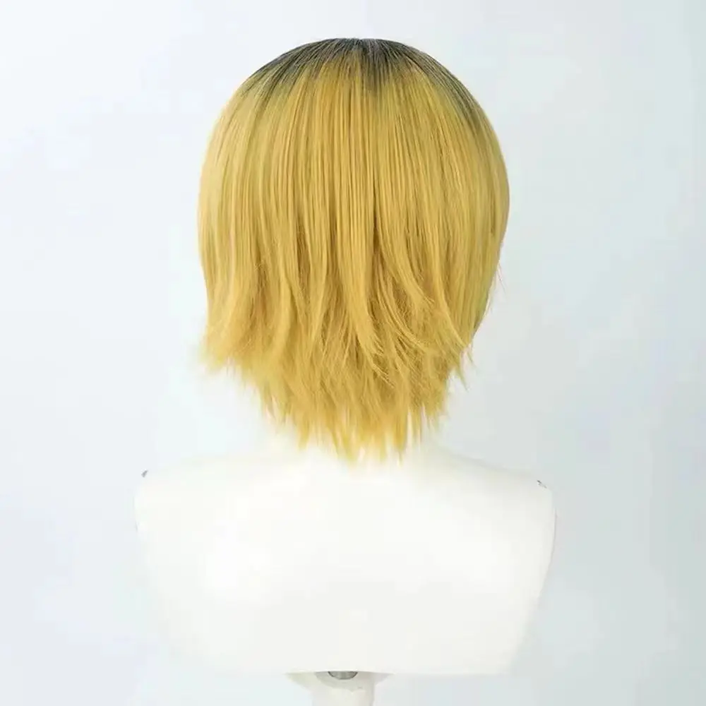 Kodachi Kusanagi Cosplay Perücke Volleyball Boy Gefärbte Top-Version mit Haarnetz Hochtemperatur-Seide