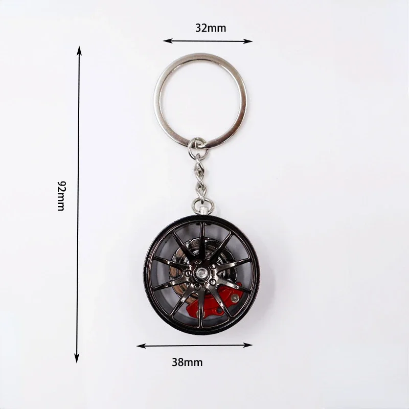 F1 Wheel Hub Keychain Pendant Car Keys Holder Keyring 3D Alloy Model Tyre Car Key Chain Charm Racing Lovers Collectibles