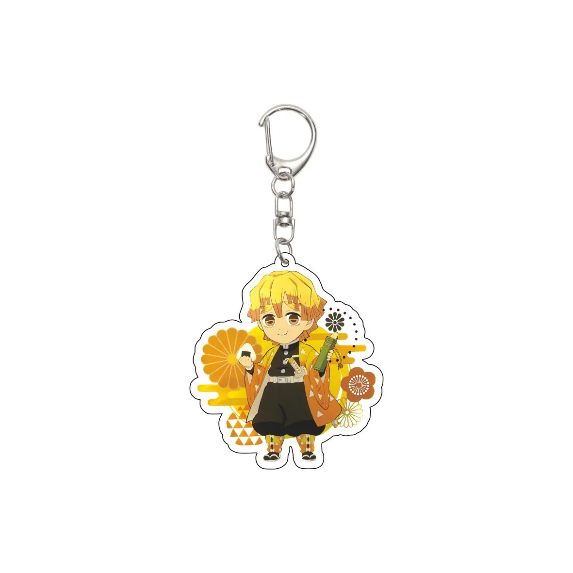 55MM Keychain Anime Demon Slayer Kamado Nezuko Kamado Tanjiro Tomioka Giyuu Kochou Shinobu Acrylic Key Chain Cute Chrismas Gifts - view 4