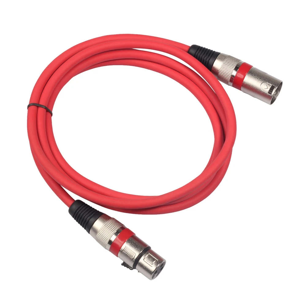 

Coiled XLR Male to XLR Female Cable Professional Audio Signal Line Zinc Alloy Plug for Microphone DMX Lighting Electric Guitar