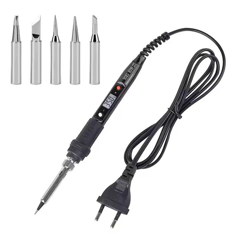 JCD Electric Soldering Iron 80W LCD Digital Display Adjustable temperature soldering iron tips 220V/110V Welding Solder Tool908S - Image 11
