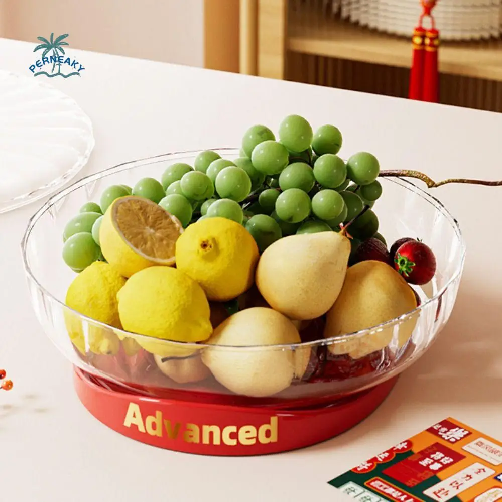 

Plastic Rotating Dry Fruit Tray Divided Moisture-Proof Snack Dried Fruit Plate with Lid Large Capacity Snack Serving Tray Party