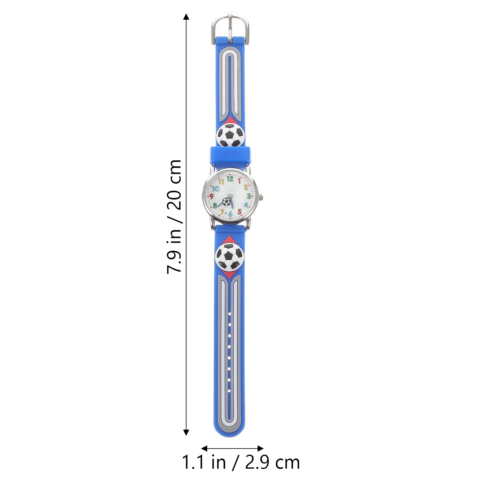 ساعة كرة القدم بتصميم كرتوني لطيف، ساعة يد كاجوال بتوقيت رقمي، حزام مريح، ساعة كرتونية #6