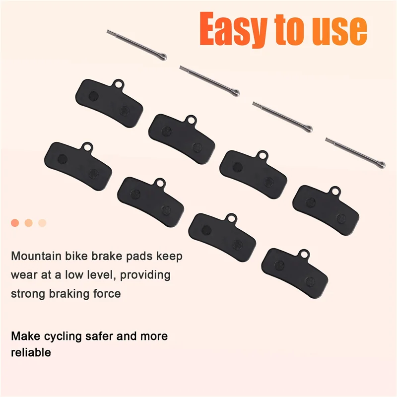 B48B-For SHIM M810 M820 متوافق 4 زوج دراجة مكبح قرصي منصات العالمي دراجة الفرامل وسادة مجموعة الملحقات #2