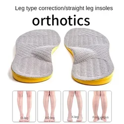 O/X-Leg Orthopedic Insoles Arch Support Insole for Flat Feet Adults Kids Foot Care Shoe Sole Plantar Fasciitis Shoe Pads 1Pair
