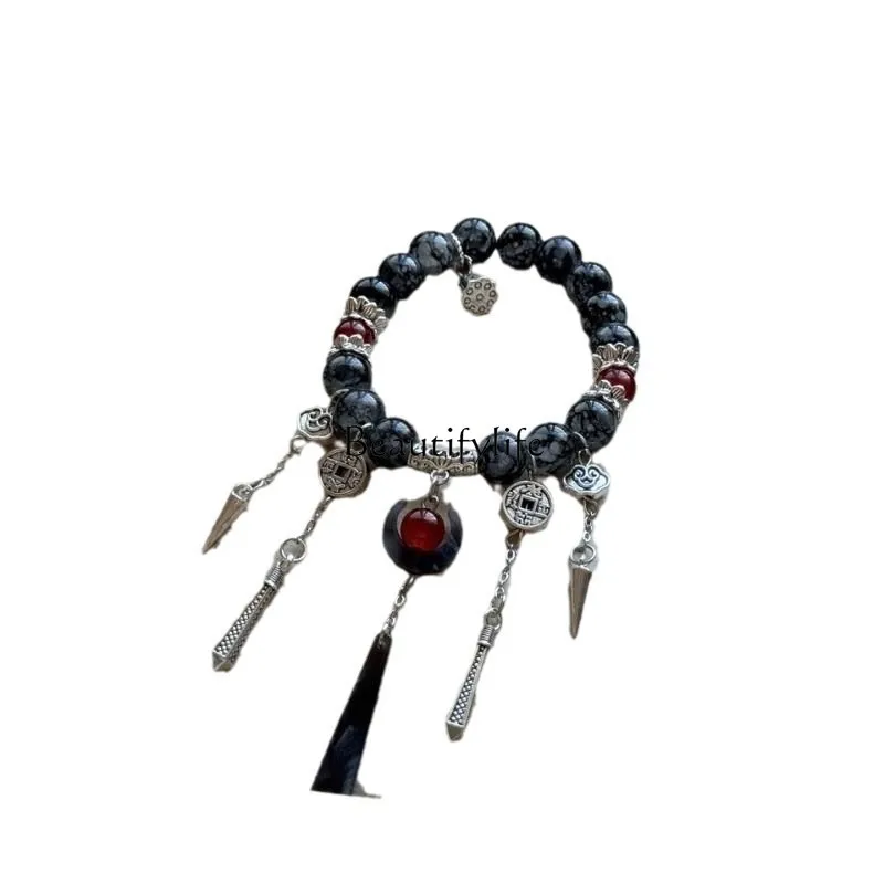 

New Chinese ethnic style retro crimson cold dark mystery accessories