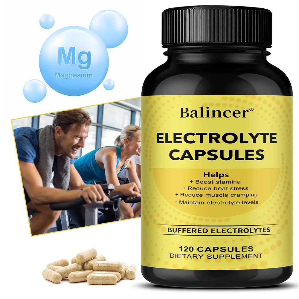 

Electrolytes Capsules for Hydration – with Vitamin D3,Calcium,Magnesium,Chloride and Sodium for Leg Cramp Relief,Sports Recovery