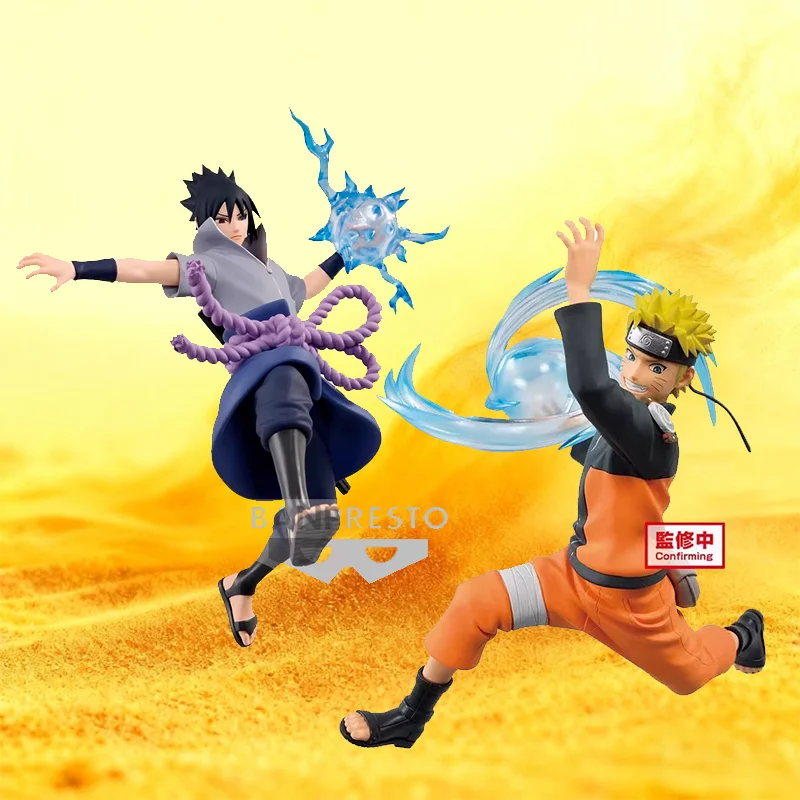 

Bandai оригинальная фигурка Узумаки Наруто Учиха Саске, новинка в наличии, аниме, экшн-модель, мультяшная кукла, настольная игрушка, подарок на фестиваль