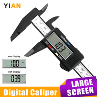 Digital Caliper Electronic Plastic Calipers Vernier Measuring Tools Carpentry Tool Ruler Large Screen Pachometer Digital Caliber