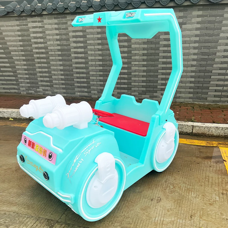 New Gabon Double Electric Luminous Amusement Car Children\'s Bumper Car Timing Own Songs high quality Playground Facilities