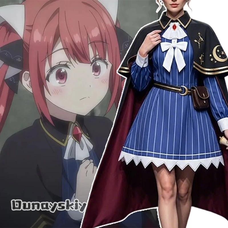 

Cosplay Anime Yuusha Party wo Oidasareta Kiyoubinbou Sophie Clodel Costume Japanese-Style Dress+Cape Wig DIY Halloween Disguise