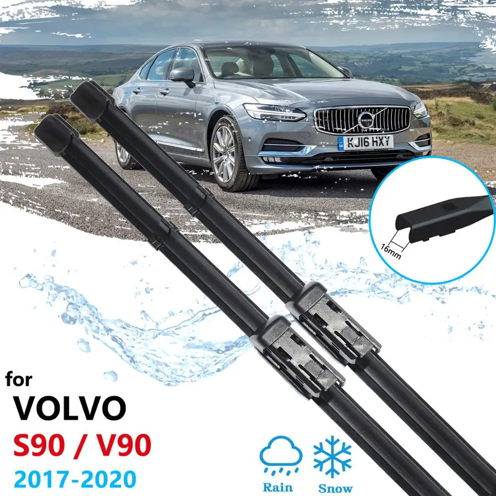 For VOLVO S90 V90 2017 2018 2019 2020 S 90 V Windscreen Wipers T4 T5 T6 T8 D3 D4 D5 AWD Car Accessories Brushes Car Wiper Blades