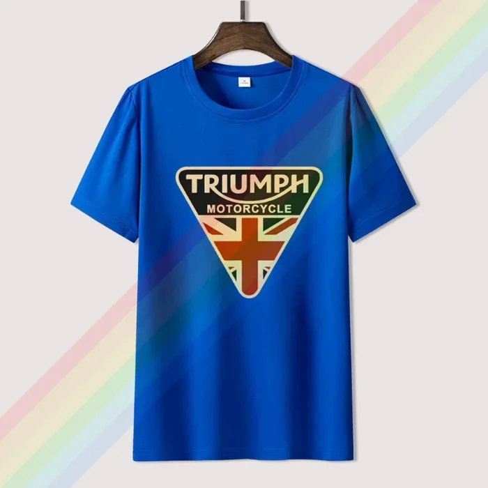 Triumpes-Camiseta de motocicleta para hombre y mujer, camisa de algodón 100%, color negro, Popular, Normal, S-3XL