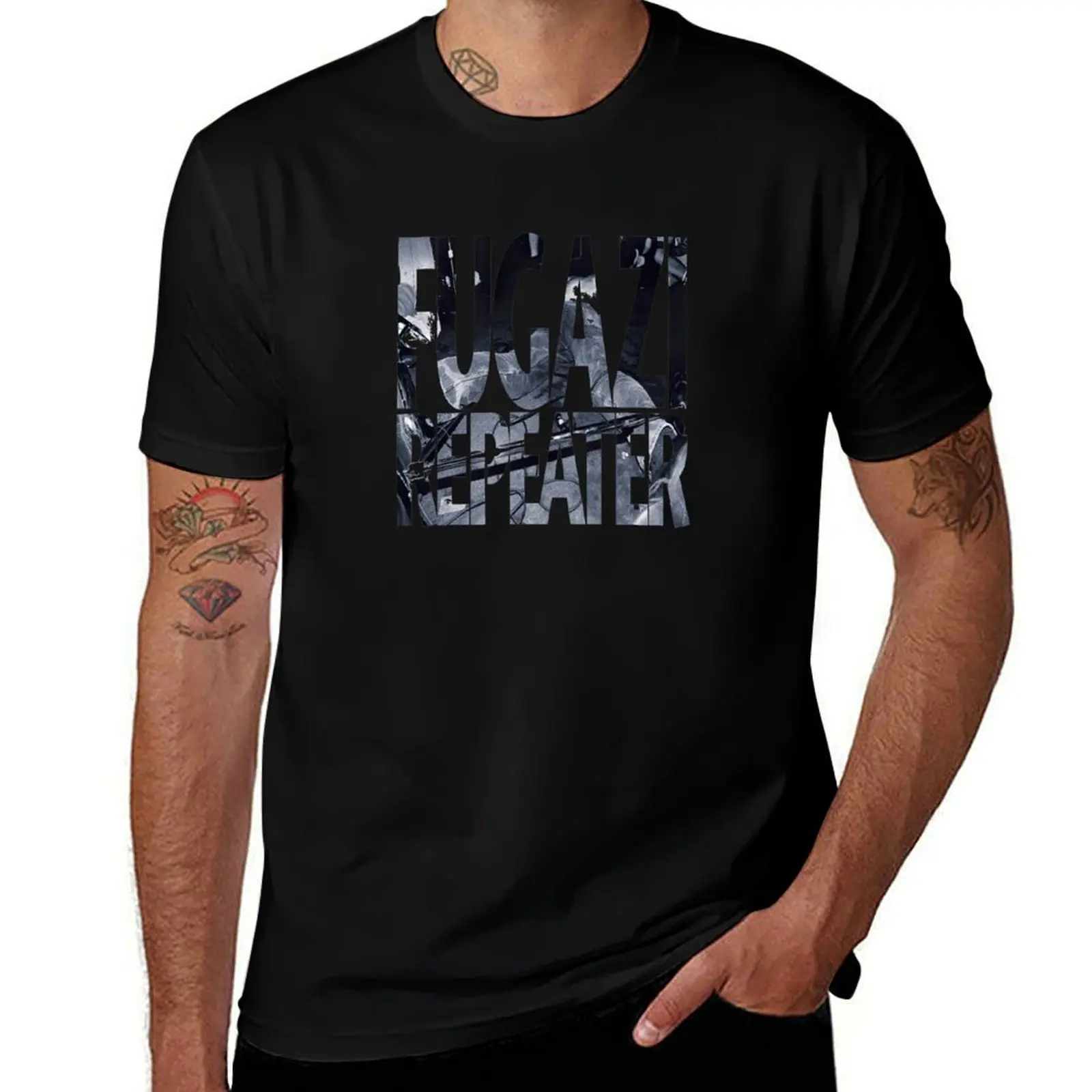 Reapter Shadow T-Shirt Basic Solid Color Casual Tee Shirt T-Shirt