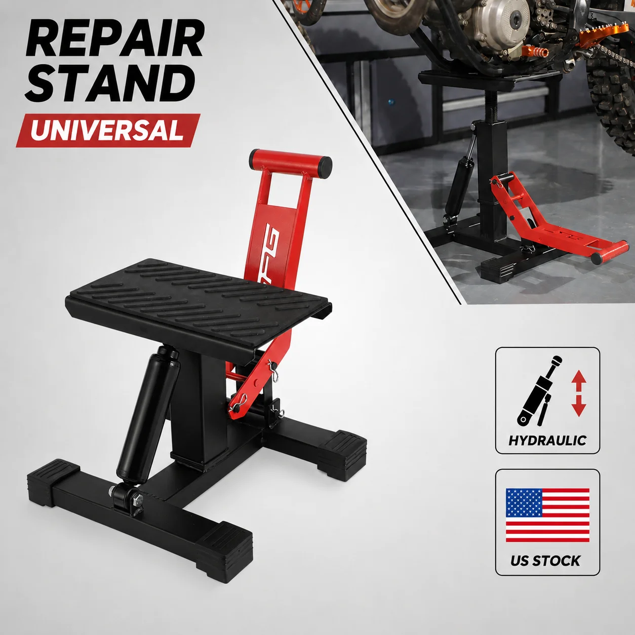 Hydraulic Lift Stand 1000Lbs Wide Deck Motorcycle Repair Maintainance Capacity Hoist Table Height Adjustable Lifting For Surron Ultrabee Talaria Q20 Tuttio Yozma IN10 TST Electric Dirt Bike Ebike Repairment Tool