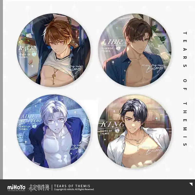 

Anime Acg Game Tears Of Themis Where The Heart Series Laser Badge Artem Wing Marius Von Hagen Baji Brooch Mihoyo Gift